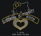 Hello Kitty coeur en strass E1