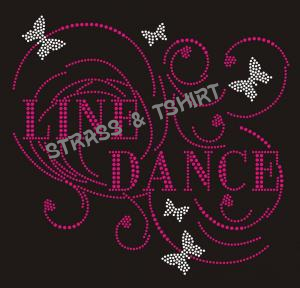 T-shirt line dance papillon