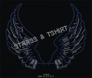aile argent et bleu pour T-shirt