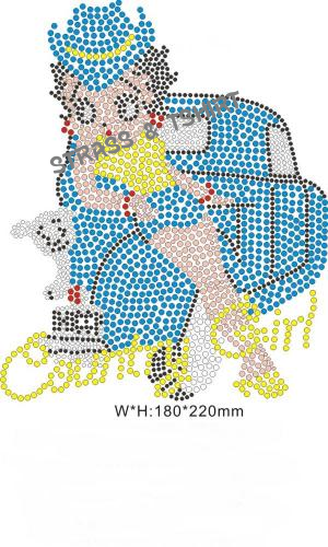Betty Boop pick up en  strass