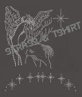 T-shirt  cheval ailé etoilé  en strass AN15