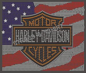 Logo hd dans drapeau usa