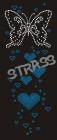 T-shirt papillon en strass AN23 rupture de stock