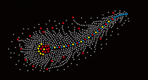 Plume en strass