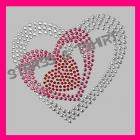T-shirt 3 coeur  strass A2