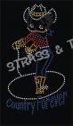T-shirt Betty Boop country  forever en strass C4