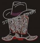 botte country inverse avec chapeau C39