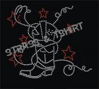 T-shirt Botte avec étoiles en strass C3