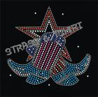 T-shirt bottes plus étoile  en strass C17