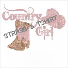 T-shirt  bottechapeaucountry en strass C27