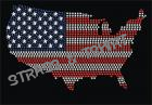 T-shirt - carte usa strass