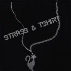 T-shirt chaine avec chat en strass TC1