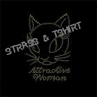 T-shirt chat attractive woman en stud AN6  rupture de stock