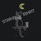 T-shirt chat et sourie en strass AN7