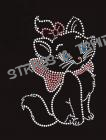 T-shirt chat petite marie en strass AN5