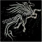 T-shirt cheval ailé en strass AN2