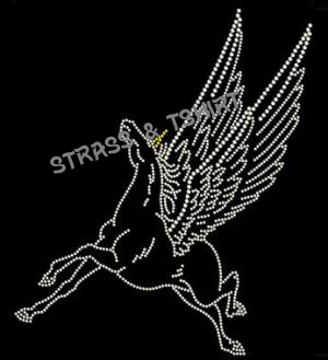 T-shirt -  Cheval Pegaze en  strass