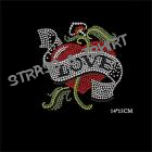 T-shirt - Coeur love en  strass