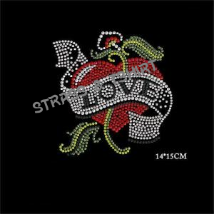 T-shirt - Coeur love en  strass