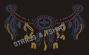 t-shirt Collier indien en strass