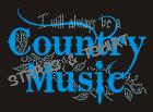 country music en flocage C35