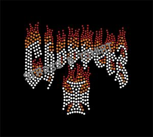 T-shirt -  croix de malte - choppers  en  strass