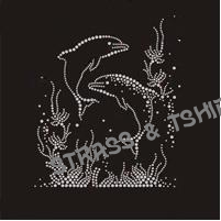 T-shirt -  Dauphin  en  strass