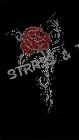 T-shirt  roses  en strass F3