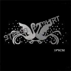 T-shirt signe flocage plus strass AN10