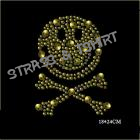 T-shirt smiley tete de mort en strass D4