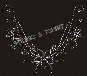 T-shirt tour de cou fleur