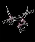 T-shirt tour de cou papillon en strass TC3