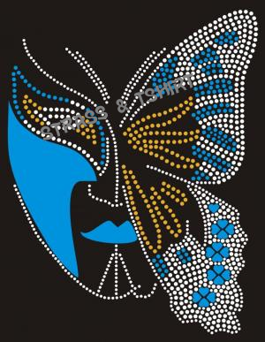 visage papillon